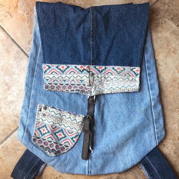 Boho hippie Handmade packpack - Picture 2 of 8